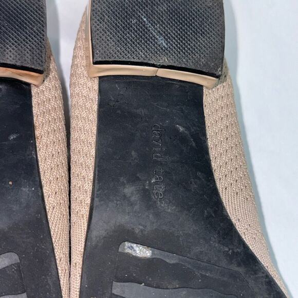 David Tate Neutral Knit Flats | Sz 8.5 - Picture 5 of 6
